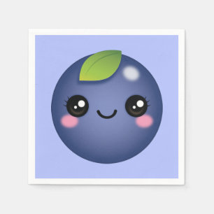 Kawaii Blueberry Napkins Serviette