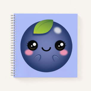 Kawaii Blueberry Notizbuch