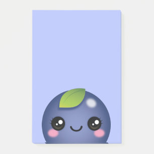 Kawaii Blueberry Post-it Notes Post-it Klebezettel