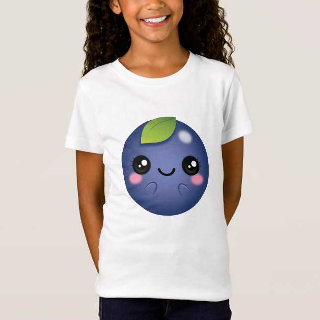 Kawaii Blueberry T-Shirt (Vorderseite)