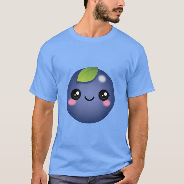 Kawaii Blueberry T - Shirt (Vorderseite)