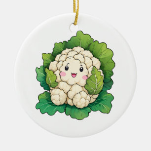 Kawaii Blumenkohl Keramik Ornament
