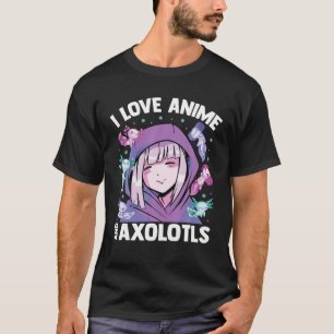 Kawaii Blushing Otaku Girl - I Liebe Anime und Axo T-Shirt