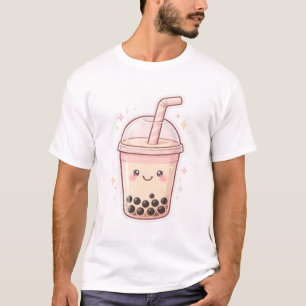 Kawaii-Boba-Milch-Tee-Tasse Bubble Tea Aufkleber K T-Shirt
