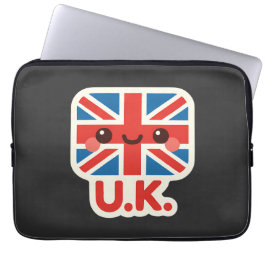 Kawaii British Flag - Niedliches britisches Design Laptopschutzhülle