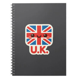 Kawaii British Flag - Niedliches britisches Design Notizblock