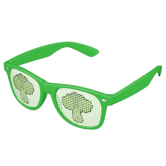Kawaii Broccoli Sonnenbrille (Schrägansicht)
