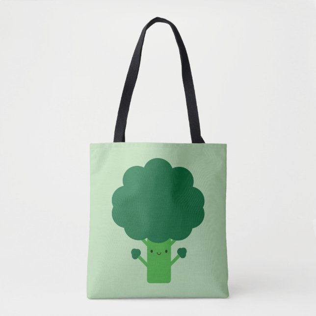 Kawaii Broccoli Tasche (Vorderseite)