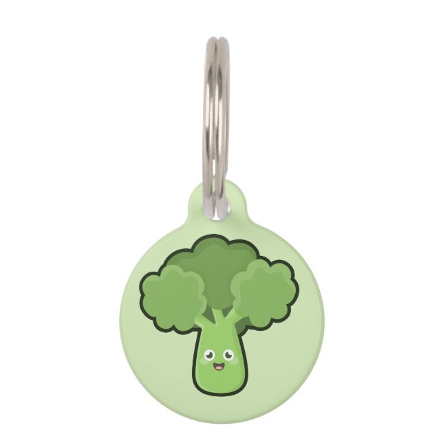 Kawaii Brokkoli Tiermarke (Vorderseite)