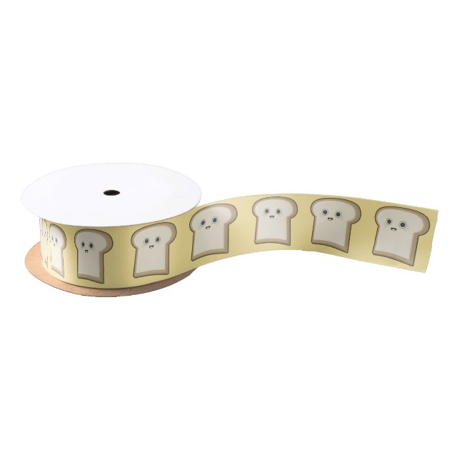 Kawaii Brot Satinband (Spule)