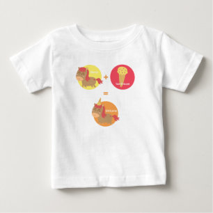 Kawaii Brown Pferd, das versucht, ein Einhorn zu Baby T-shirt
