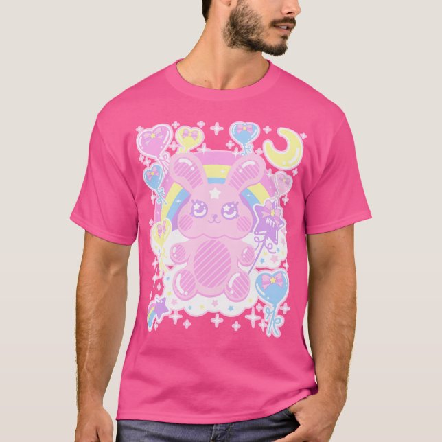 Kawaii Bubble Gum Bunny T-Shirt (Vorderseite)