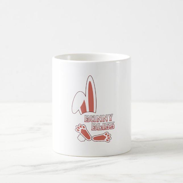 Kawaii Bunny Blick Kaffeetasse (Mittel)