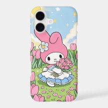 Kawaii Bunny & Flowers iPhone 17 Case Mate