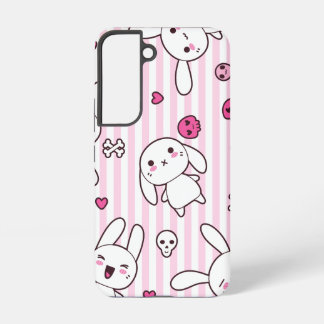 Kawaii Bunny Goth Handyhülle – Cute Pink Alt Ästhe Samsung Galaxy Hülle