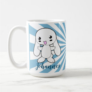 Kawaii Bunny's Hug Custom Kaffeetasse