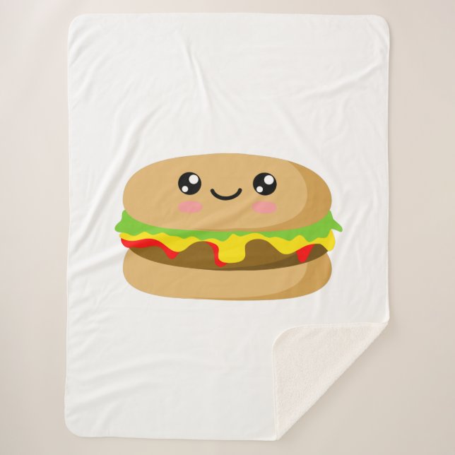 Kawaii Burger Sherpadecke (Vorderseite)