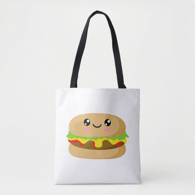 Kawaii Burger Tasche (Vorderseite)