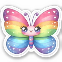 Kawaii Butterfly Aufkleber