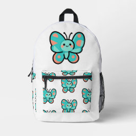 Kawaii Butterfly Back to School Cute Art Bedruckter Rucksack