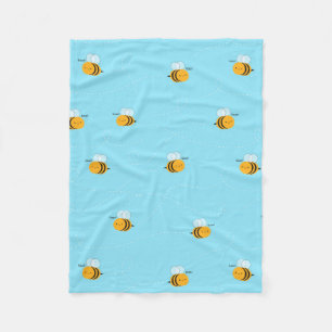 Kawaii Buzzy Hummel-Bienen Fleecedecke