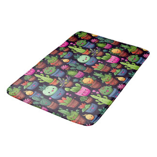Kawaii Cactus Bath Mat Badematte