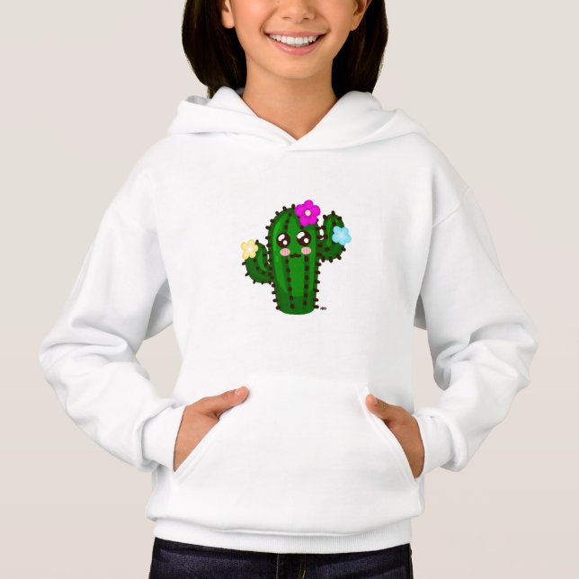 Kawaii Cactus Hoodie (Vorderseite)