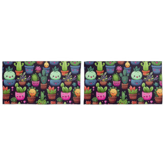 Kawaii Cactus Pillowcases Kissenbezug