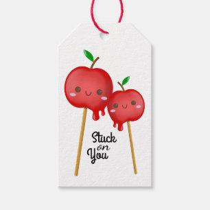 Kawaii Candy Apples Paare stecken zusammen Geschenkanhänger