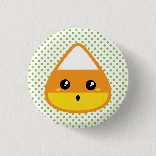 Kawaii Candy Corn Button (Vorderseite)