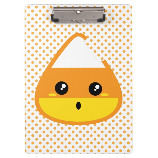 Kawaii Candy Corn Clip Board Klemmbrett (Vorderseite)