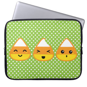 Kawaii Candy Corn Laptop Sleeve