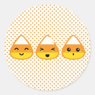 Kawaii Candy Corn Stickers