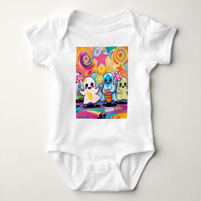 Kawaii Candy Parade Niedlicher Cartoon Baby Strampler (Vorderseite)