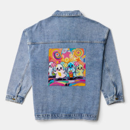 Kawaii Candy Parade Niedlicher Cartoon Jeansjacke