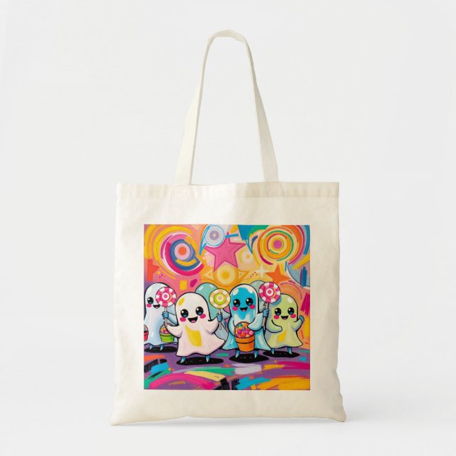 Kawaii Candy Parade Niedlicher Cartoon Tragetasche (Vorne)