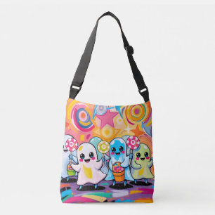 Kawaii Candy Parade Niedlicher Cartoon Tragetaschen Mit Langen Trägern