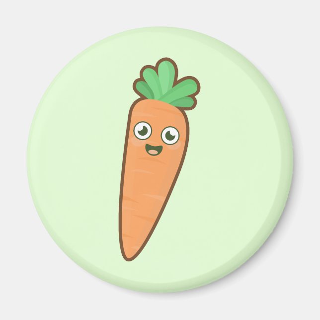 Kawaii Carrot Magnet (Vorne)
