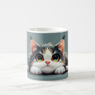 Kawaii Cartoon Cat Kaffeetasse