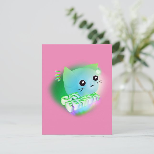 Kawaii Cartoon Kitten (Stehend Vorderseite)