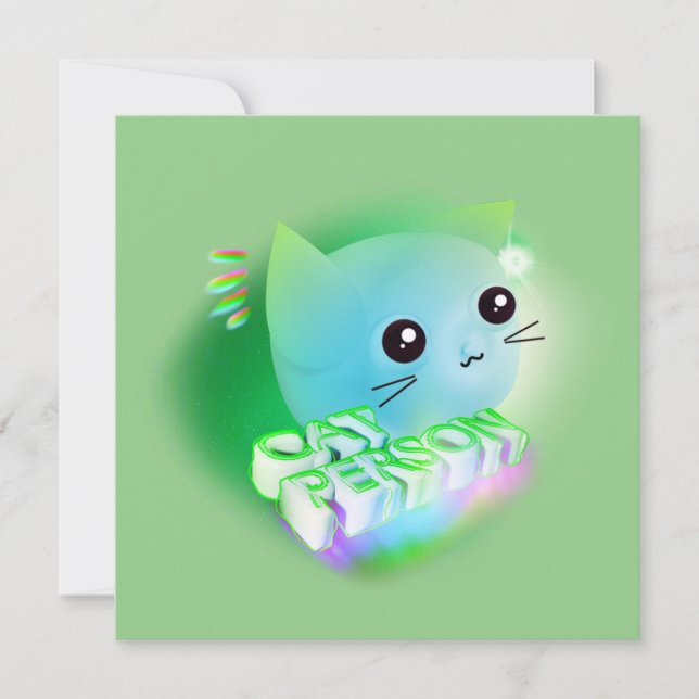Kawaii Cartoon Kitten (Vorderseite)