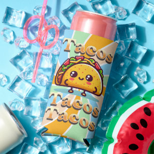 Kawaii Cartoon Tacos Selters Dosenkühler
