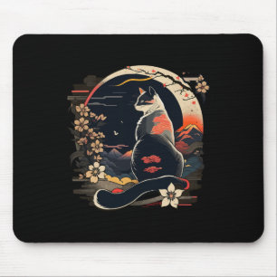 Kawaii Cat Anime Japanisch Retro Männer Frauen Kin Mousepad