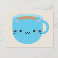 Kawaii Cat Cup of Tea