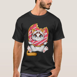 Kawaii Cat Donut Anime Lover Otaku Niedlich Cat Lo T-Shirt