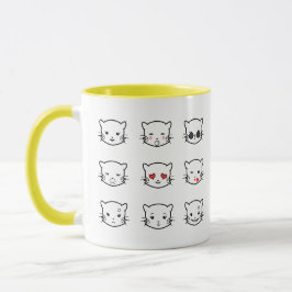 Kawaii Cat Emoji Tasse