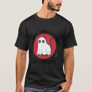 Kawaii Cat Ghost I gerade wirklich Liebe Niedlich  T-Shirt