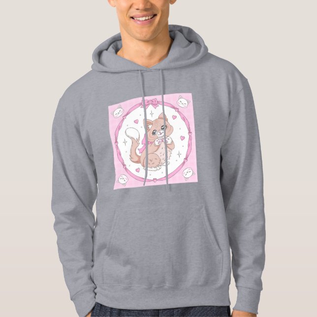 Kawaii Cat Hoodie (Vorderseite)