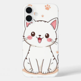 Kawaii Cat iPhone 16 Plus Hülle
