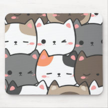 Kawaii Cat Mouse Pad - Niedliche Schreibtischdekor